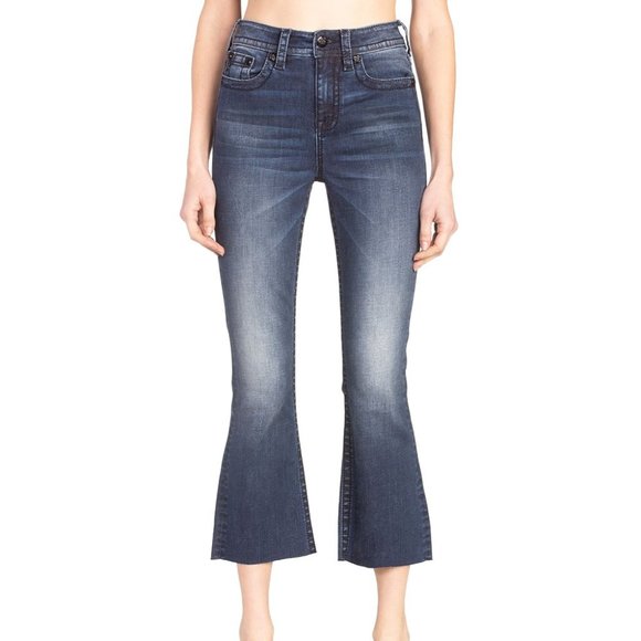Miss Me Denim - Miss Me Dark Blue Ankle & Cropped Jeans